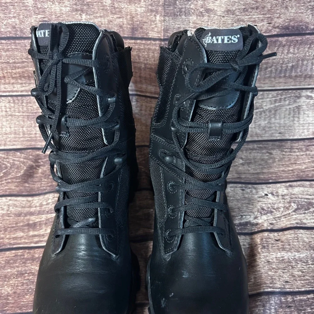 Bates GX-8 Gore-Tex Tactical Boots Mens 8.5 Black Side Zip Waterproof E02268